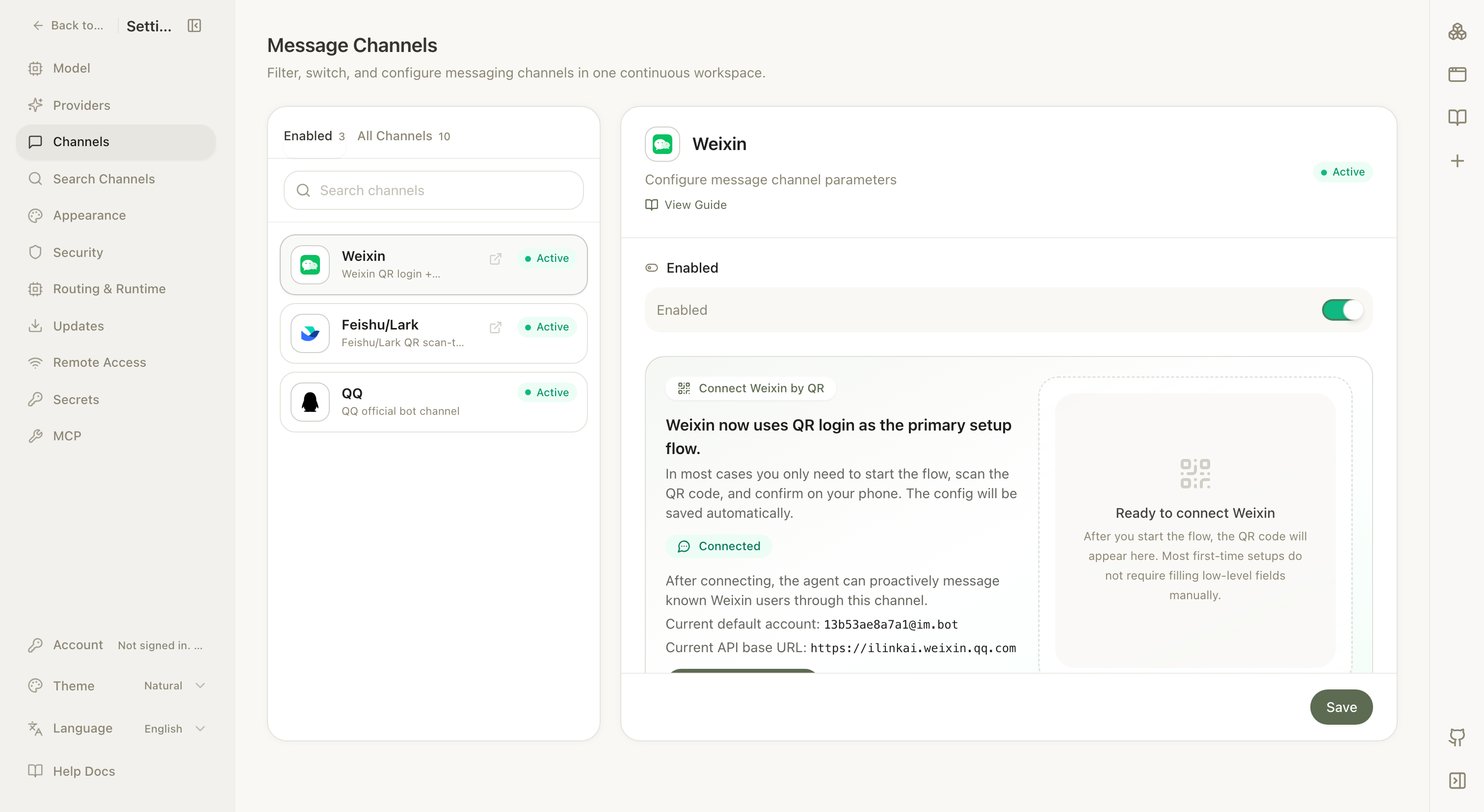 Channel orchestration